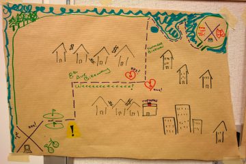 Photo of a poster made during the session: Bridging the Knowledge Gap: Indigenous Foundations - October 16, 2012